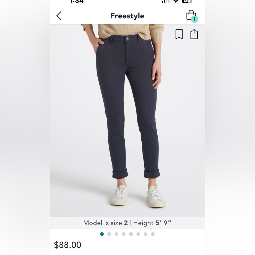 Cosmic Blue Love Women’s Straight Leg Navy Pants Size 29